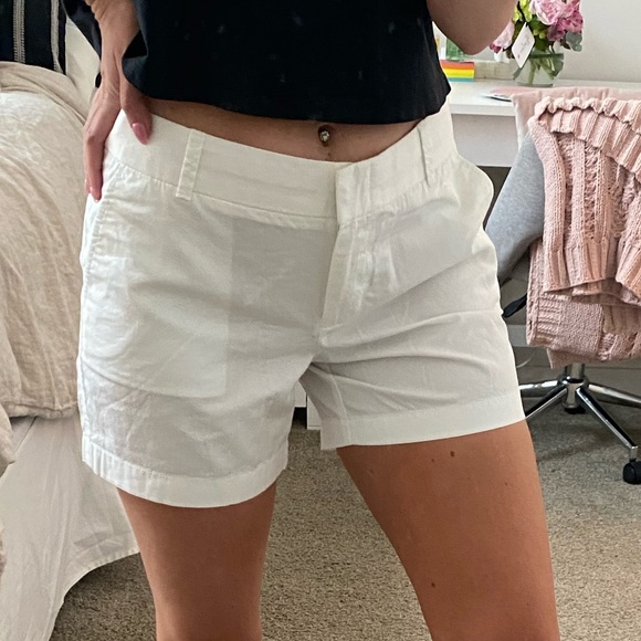 White J Crew Chino Shorts 
